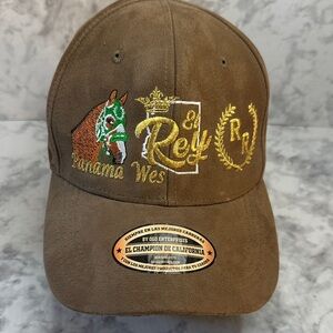 Champion of California faux suede Brown Cap One Size Adjustable Strap